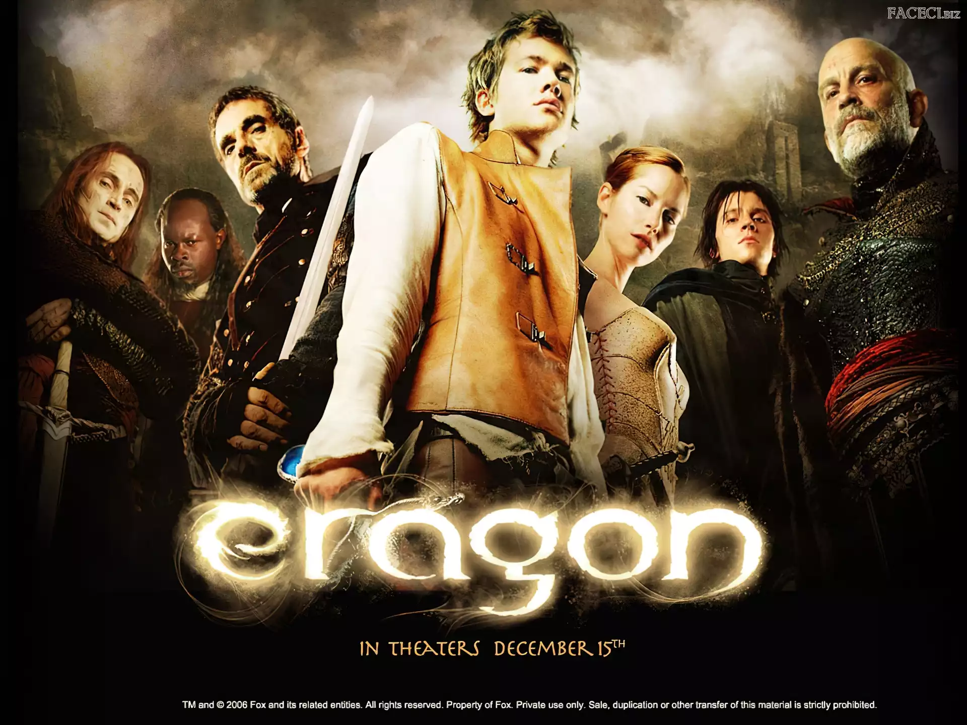 Robert Carlyle, Edward Speleers, postacie, Eragon, John Malkovich